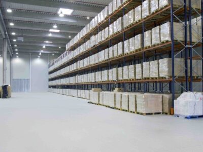 Inside warehouse