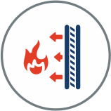 Fire resistant up to 4 hours